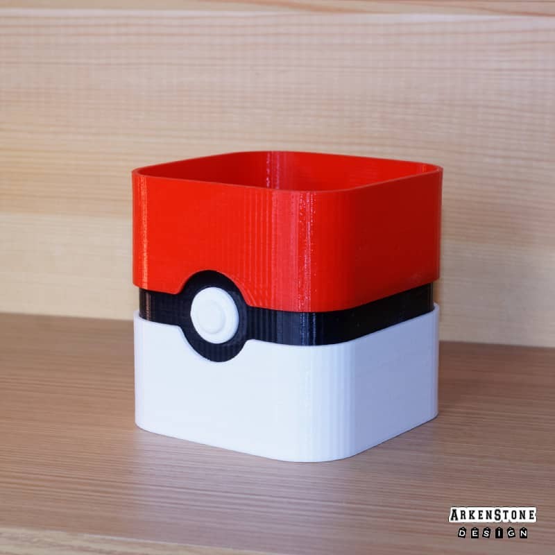 pot à crayon type pokeball