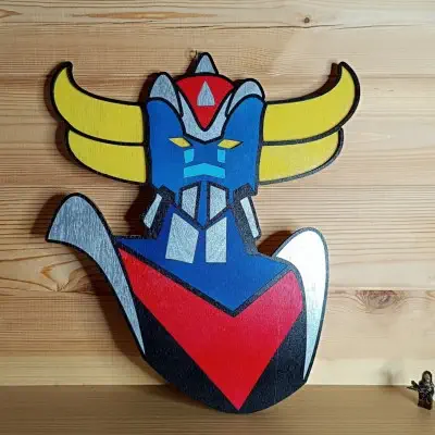 déco murale bois Goldorak déco murale bois Goldorak