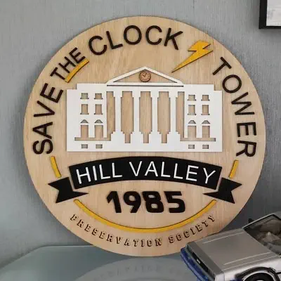 déco murale bois Hill Valley Retour vers le futur déco murale bois Hill Valley Retour vers le futur