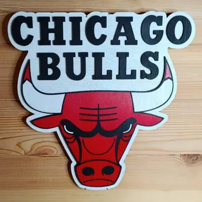 déco murale bois Chicago Bulls déco murale bois Chicago Bulls